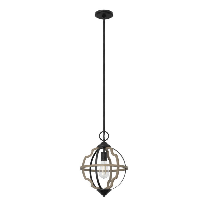 Stone Creek 1 - Light Globe Pendant, French Oak