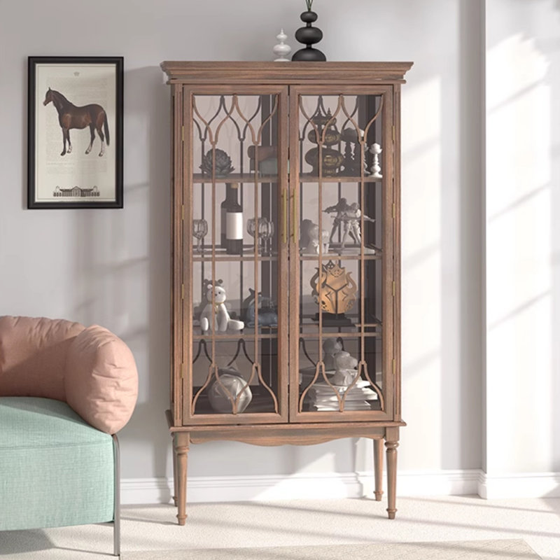 Vitrines en bois massif et verre Brownness