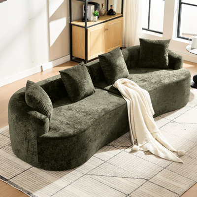Petite chenille courbée, 3 coussins, mousse mémoire, sans assemblage, pour olive, avec salles de jeux