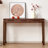 Modern simple rectangular brown console table-852275363