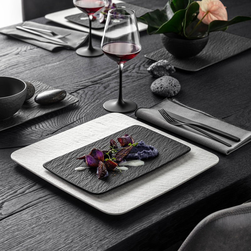 Villeroy & Boch Manufacture 11" x 6.75" Sushi Plate, Black