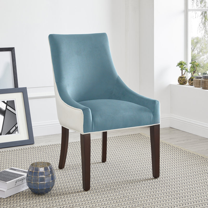 Chaise parsons rembourrée Eccleston, Écume de mer