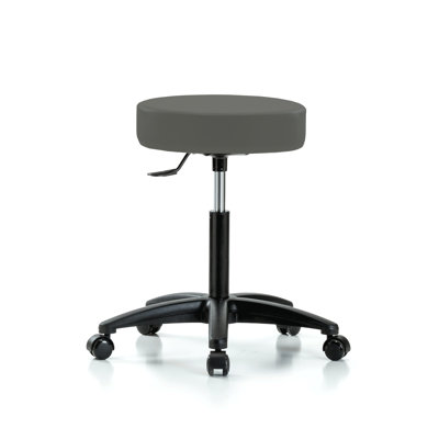 Koah Adjustable Height Stool with Removable Casters/Wheels
