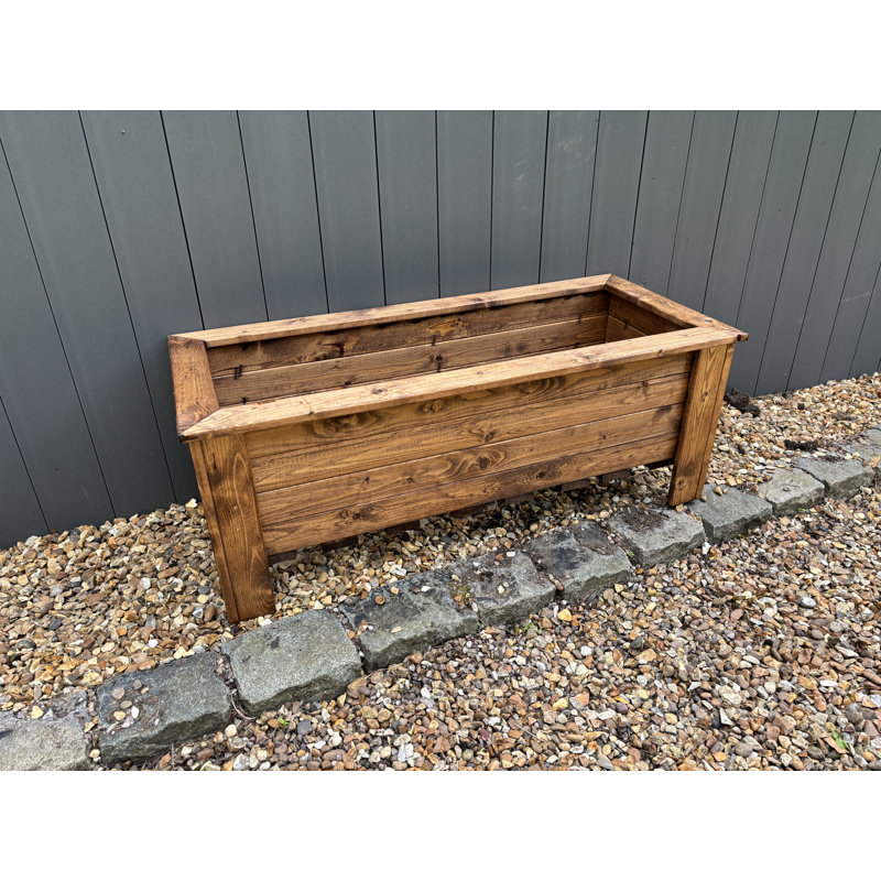 Gennoviva Handmade Wood Planter Box, 16.5cm H x 43cm W x 43cm D