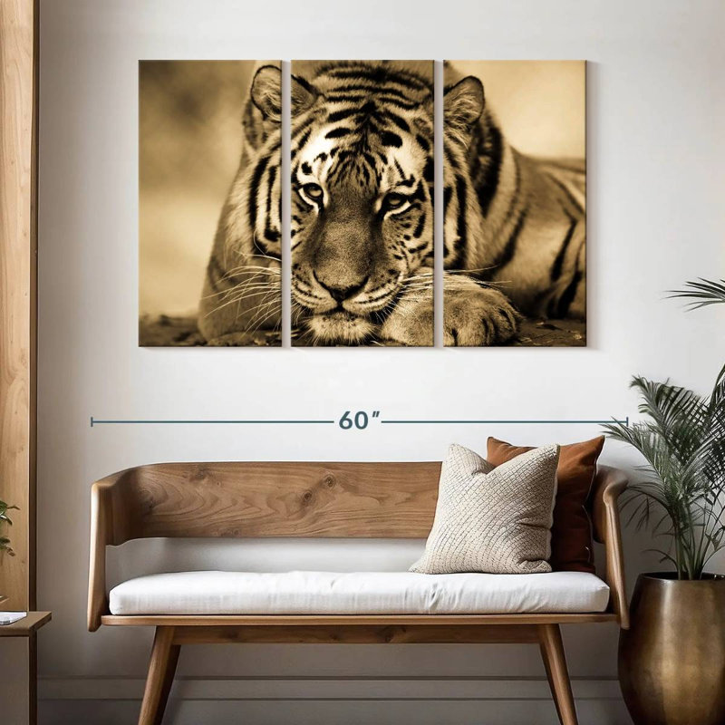 Ferocious Tiger III, 32" H x 50" W