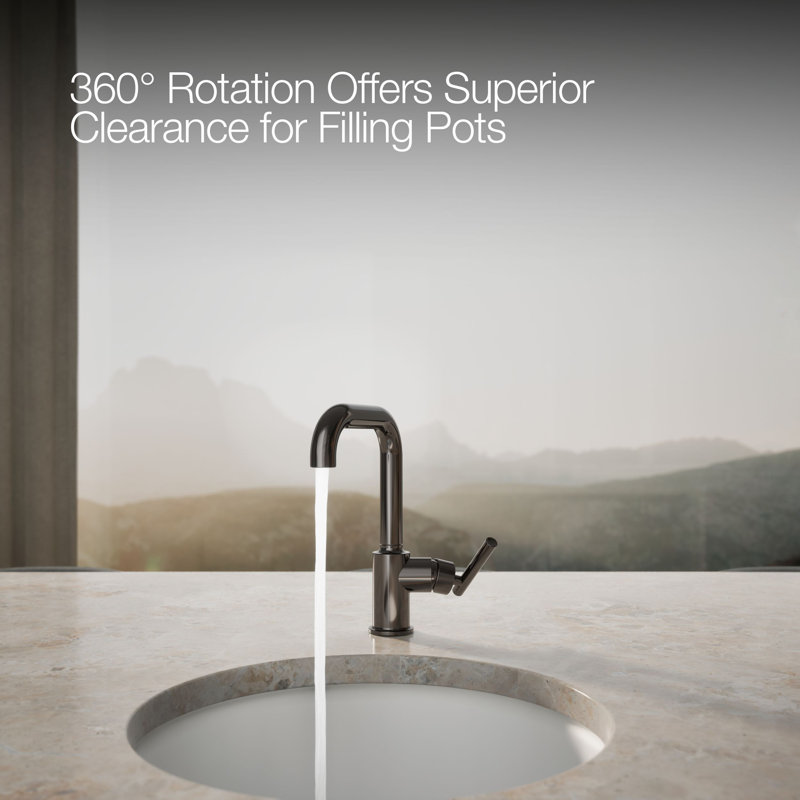 Purist® Bar Faucet with Accessories, Titanium