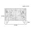 Armoire décorative à double porte et console de rangement-109748563