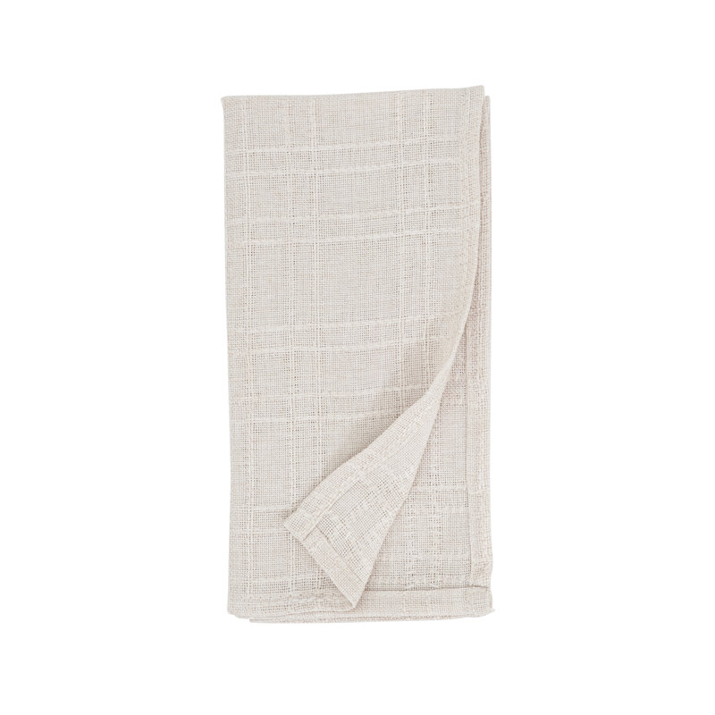 Classic Stitched Plaid Napkin (Set of 4), Pink