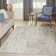 Quam Abstract Modern Machine Woven Area Rug in Cream/Gray