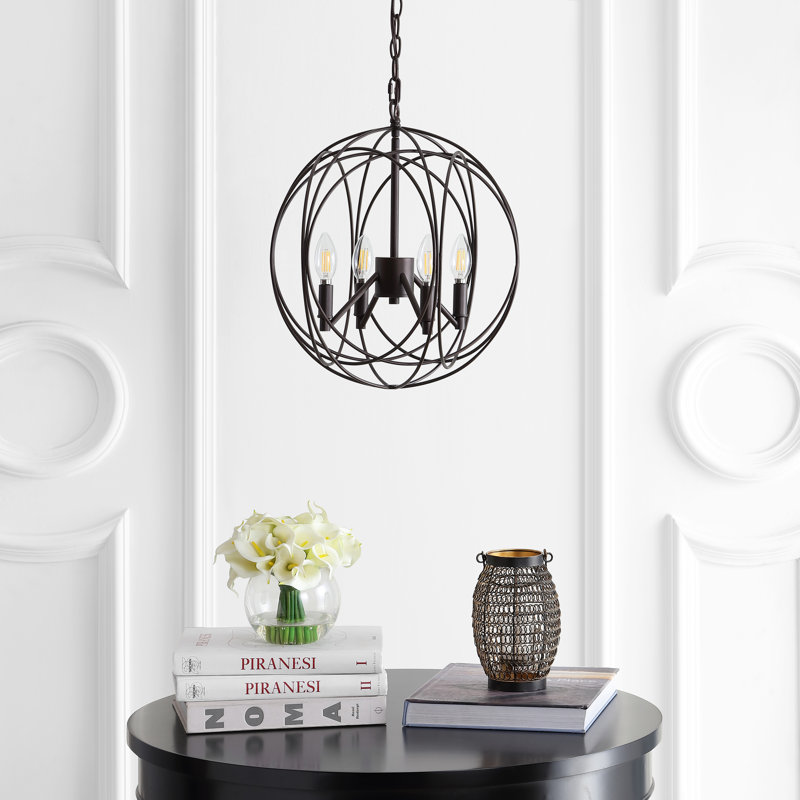 Luminaire suspendu sphère unique/à 4 lumières Iredell