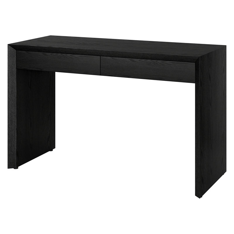 Bureau rectangulaire Harlan de 48 po de large Harrain, Grain noir