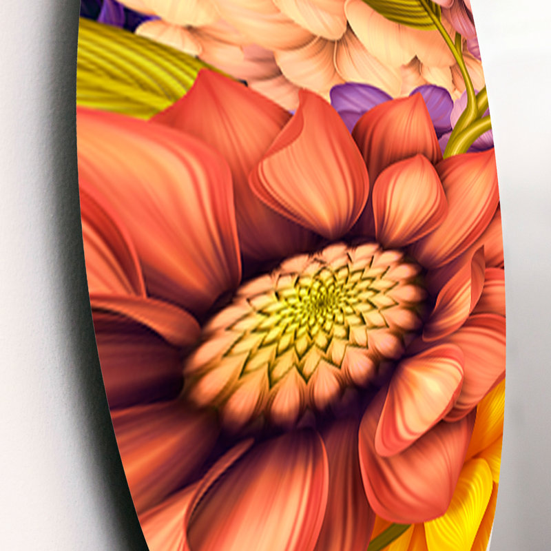Ensemble de 3 décorations murales fleurs