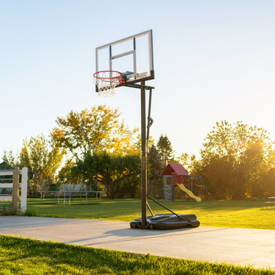 Adjustable Portable Basketball Hoop (52-inch Polycarbonate)
