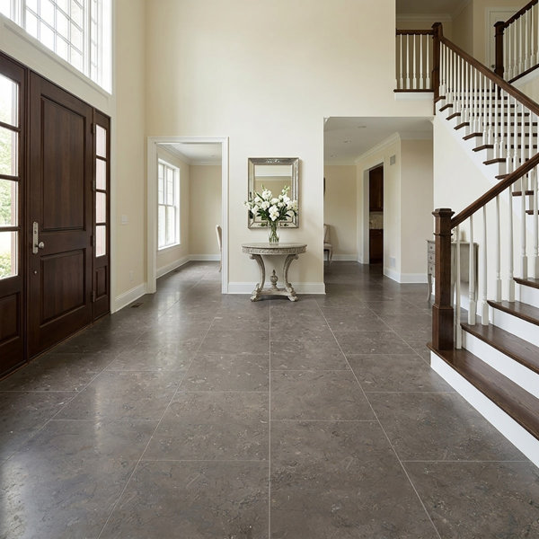 Caspian Brown Leathered 12x24 Limestone Tile