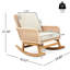 Chaise beige contemporaine avec construction et rembourrage moelleux-1971394983