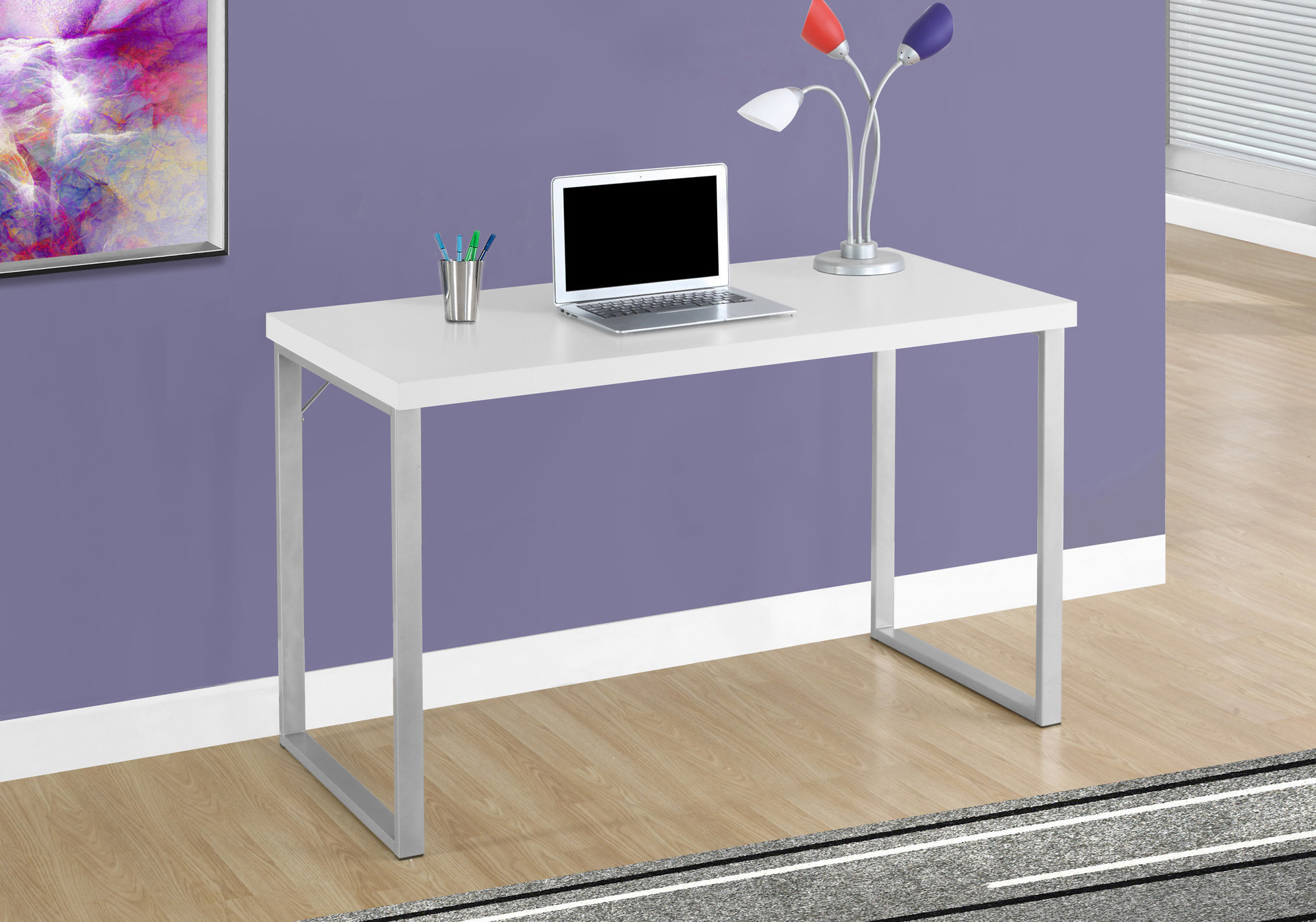 Wrought Studio™ Contemporary 48-Inch Computer Desk With Spacious Work ...