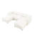 Elegant Chenille  Sofa with Storage Seat and Ottoman