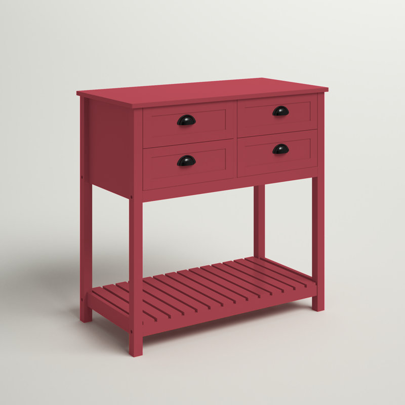 Artemas 31.5'' Console Table, Red