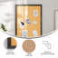 Panneau de liège mural commercial 24 x 36 avec punaises en bois - noir-99855685-99855684