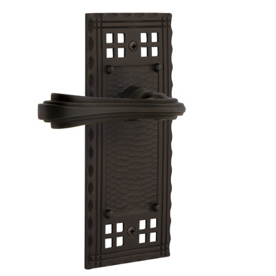 Assiette double artisanale avec levier fleur Craftsman
