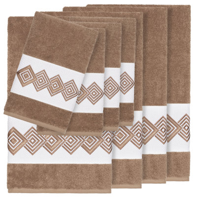 Noah 8 Piece Turkish Cotton Towel Set