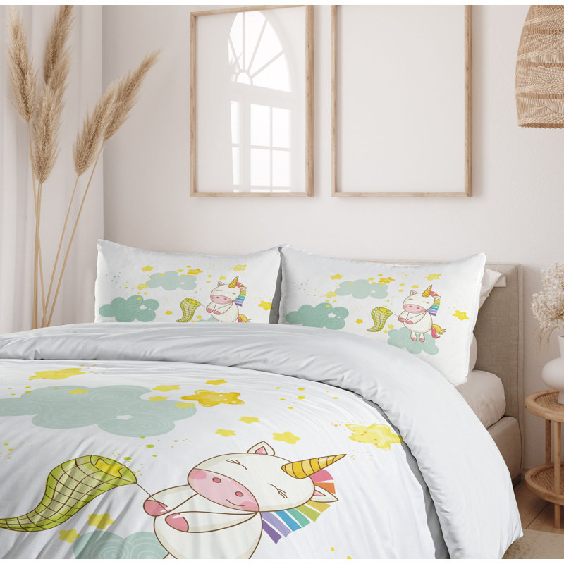 Unicorn Quilt Set, Queen