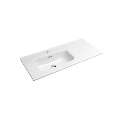 DAX 17.5'' Glossy White Bathroom Sink