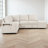 L-Shaped Upholstered Sectional Sofa Bed With USB Ports, Ottoman And Storage-584138668