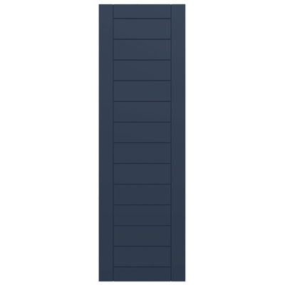 EnduraCore Composite Horizontal Slat Framed Modern Style Shutters