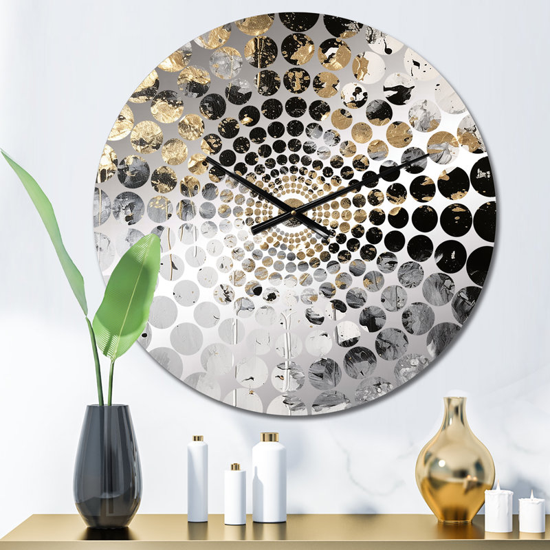 Jomayra - Horloge murale peinture abstraite, Petit