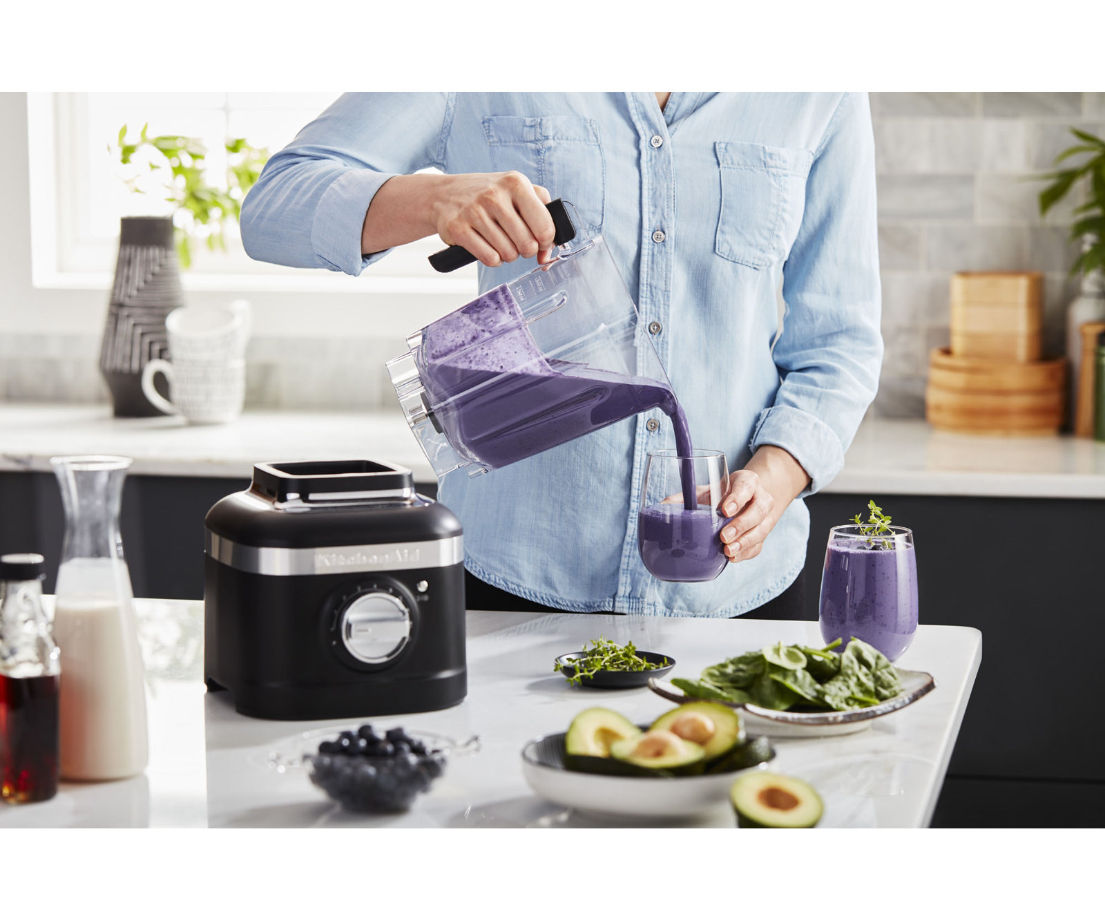 KitchenAid K400 Speed Blender, Black Matte