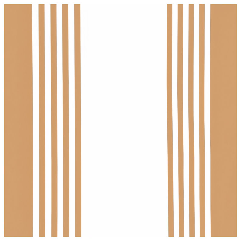 Rideaux de fenêtre à rayures beige et blanc à rayures - 1 panneau, 50" x 80" - 1 Panel, Sheer