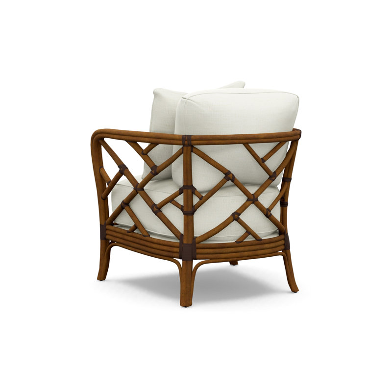 Island Estate Upholstered Armchair, White/Ivory