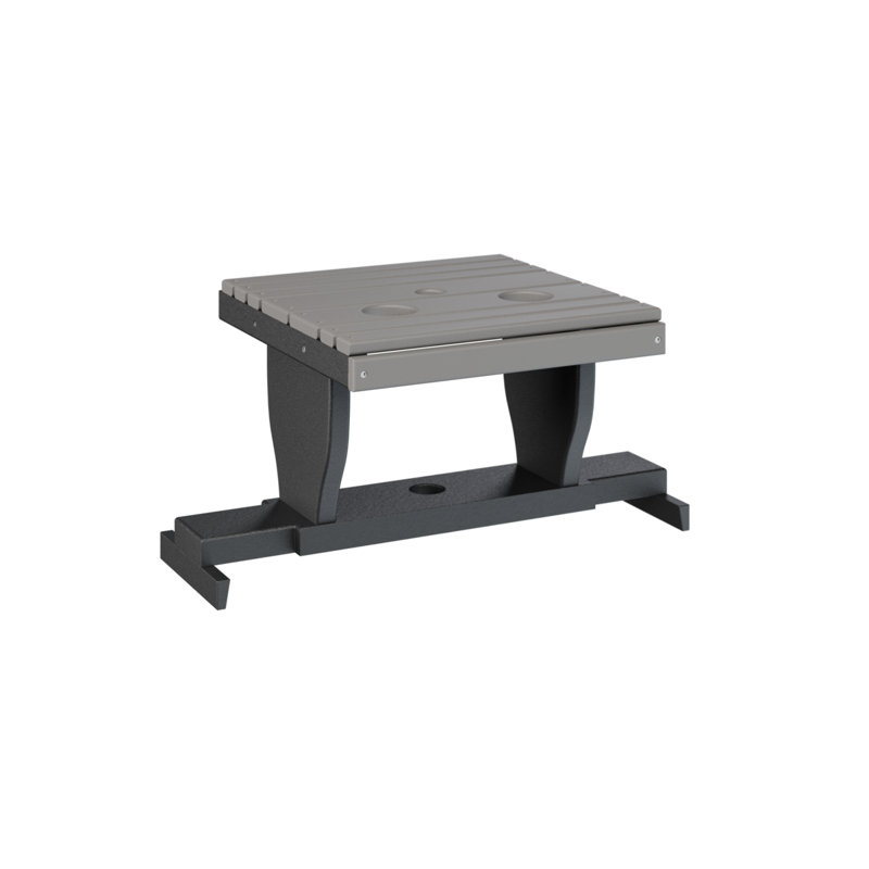 Table de canapé coulissante Berlin Gardens, Noir, Gris clair