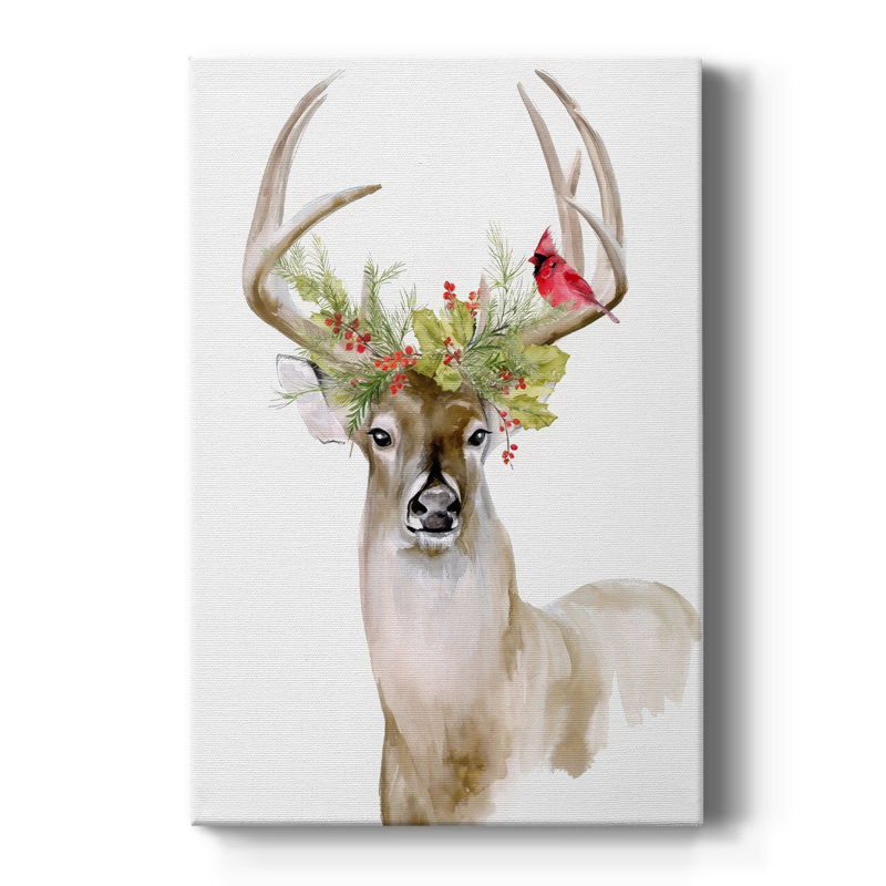 Holiday Deer I - galerie sur mesure, H 60 po x l 40 po