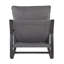 Fauteuil de chambre en métal anthracite et rouille, poids de 24,72 lb-1263019150