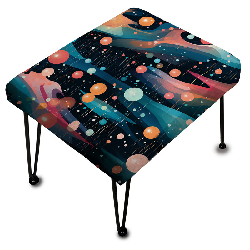 Mystic Cosmos Motif à pois - Repose-pieds rectangulaire à pois