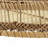 Set Of 3 Round Decorative Brown Bamboo Woven Trays With Handles