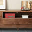 Meuble télé en bois de noyer de style chinois-106445433