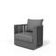 Chaise de patio d'extérieur pivotante avec coussins-1061211306