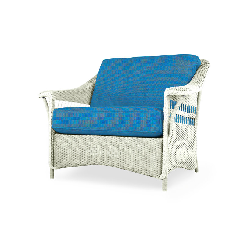 Nantucket Outdoor Lounge Chair, Remy Graphite, Ivory