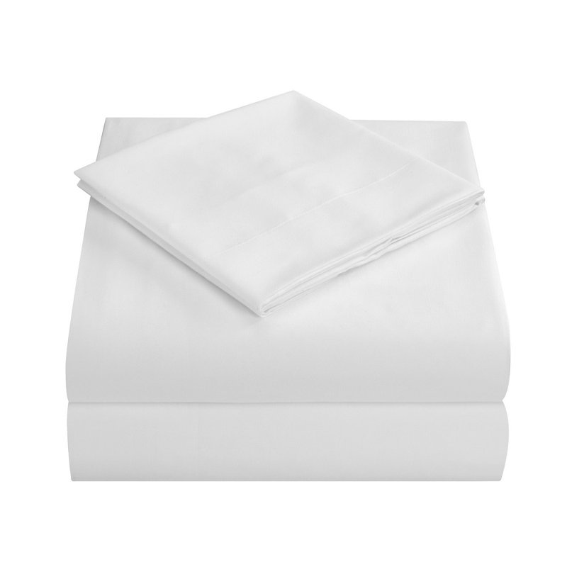 Ensemble de draps 4 pièces, Très grand, Blanc