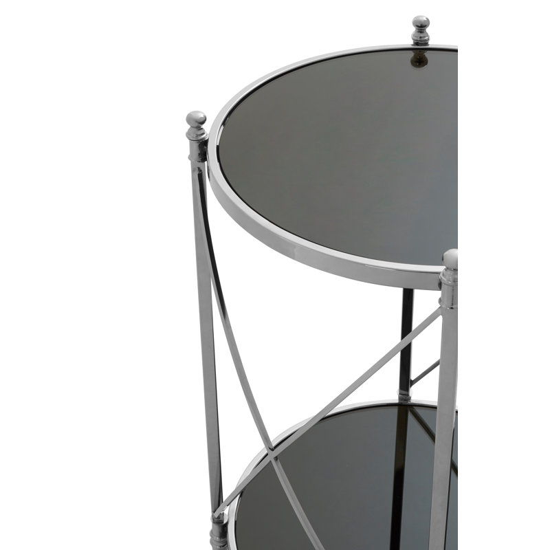 Cleghorn Glass Top End Table