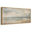 Œuvre verdâtre brun clair, images murales abstraites sur la plage côtière, impression numérique sur toile giclée sur toile-111653155-111653157