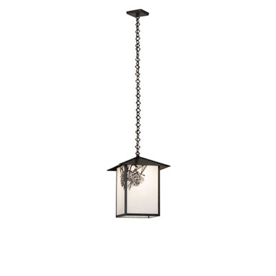 Luminaire suspendu lanterne artisanale 1 lumière Averylynn