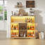 Wine Cabinet with RGB Lighting, Charging Station, 4 Removable Wine Racks (Exclude Refrigerator)-1174732076