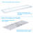 Tessera LED Flat Panel Light, Dimmable Surface Mount Commercial Ceiling Light for Office, White