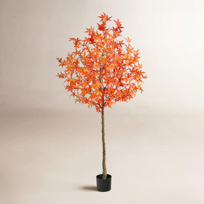 Faux Maple Tree in Pot Liner