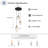 Loram 3-Light Dimmable Glass Cluster Pendant
