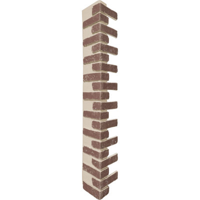 Outside Corner for EverStone Faux Classic Aged Brick Siding Panels, 8 1/2"W x 8"D x 53"H, Old Town Color